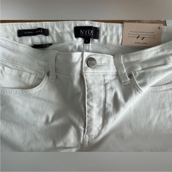 NYDJ Women's Crisp White Ankle Jeans - Picture 5 of 8
